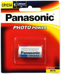 Panasonic CR123A Lithium 3V